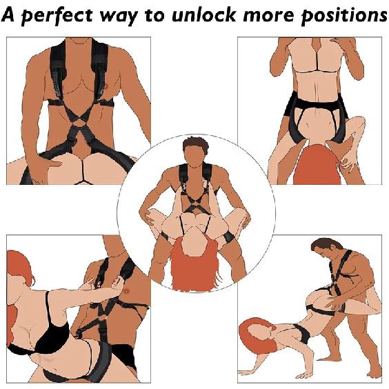 Adjustable Soft Straps Swing Soft Material Sex Swing Fetish Bandage Game Chairs Hanging Door Swing Erotic Sex Toys For Couples