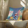 Pokemon Gaming Room Anime Plush Pillow Cover Soft Short Plush Cushion Cover For Sofa Bedroom Home Decor Gift
