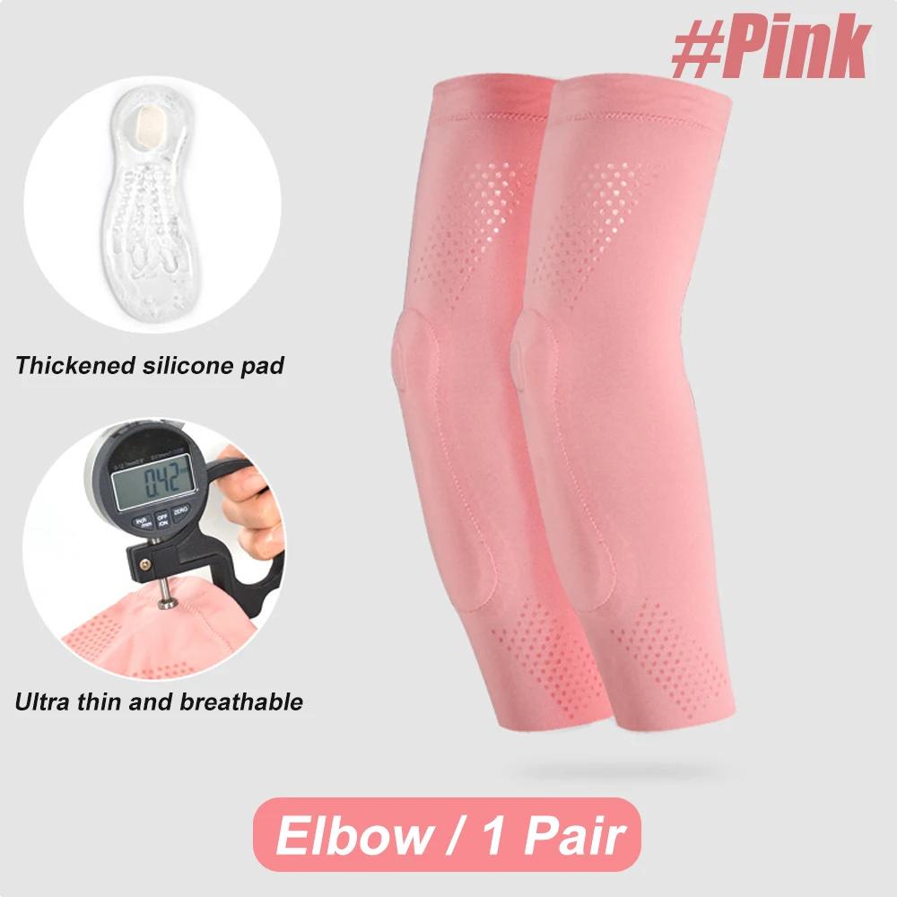 1 Paar Kompressions-Knie-Ellbogen-Pads mit Silikongel-Polsterung, Volleyball-Knieschoner für Frauen, Mädchen, Tänzerinnen, Yoga, Pole Dance, Bodentanz