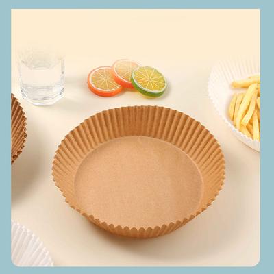 50/100/200 יחידות נייר חד פעמי למכשיר טיגון באוויר נון-סטיק ניירות אפייה למכשיר טיגון באוויר עגולים ניירות מגן למכשיר טיגון באוויר נייר אביזרי מטבח