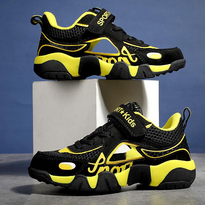 Korean Style Boys' Summer Sports Shoes: Breathable Mesh Running Sneakers for Primary School Students