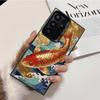 Golden Carp Lucky Koi Shockproof Phone Case for Samsung Galaxy S26 Edge S25 Ultra S24 FE S23 Plus S21 Cover Anti Fall Fundas