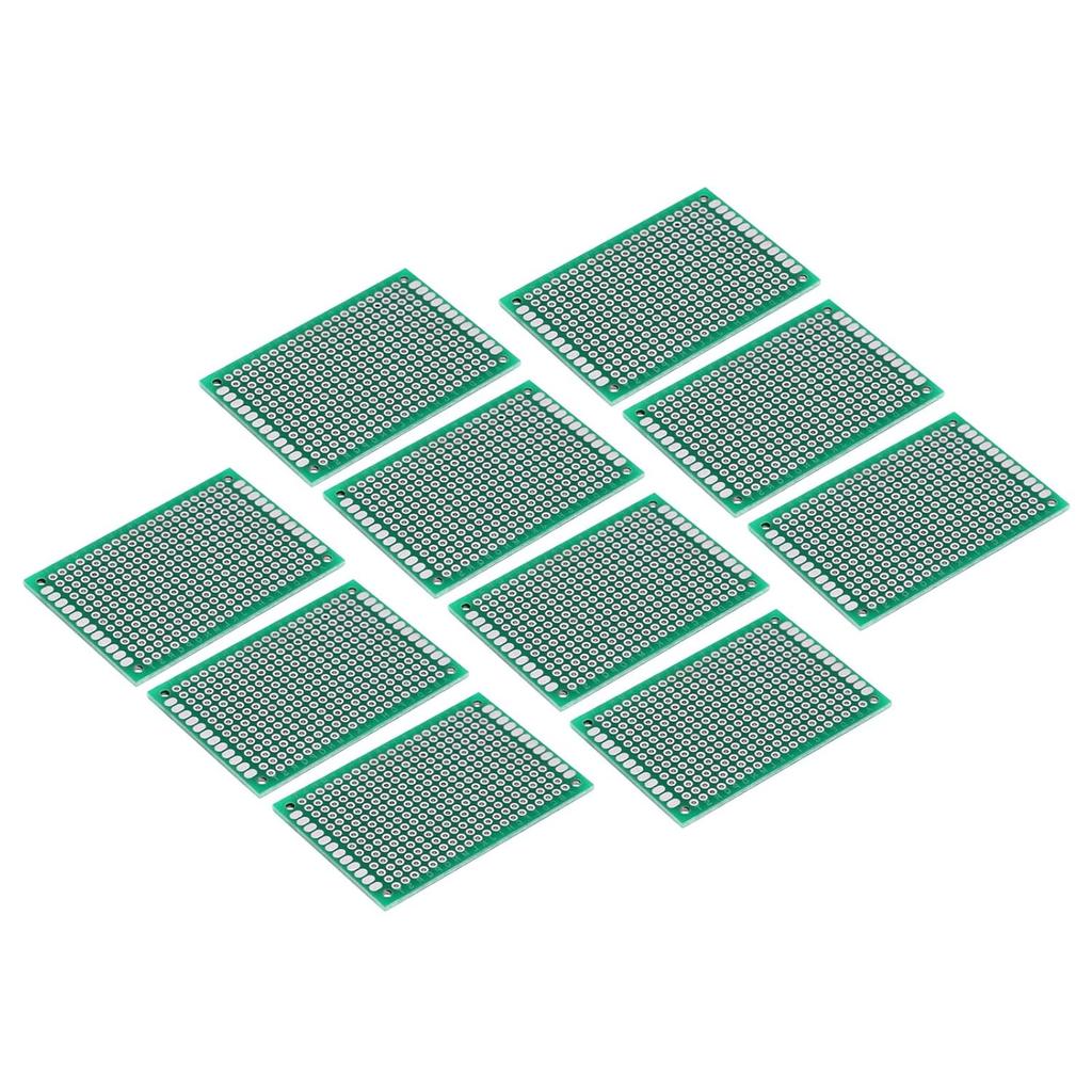 10 PCs 4 X 6cm Double Sides, PCB Board Prototyping DIY Soldering Universal Printed PCB Circuit Board Electronic Components
