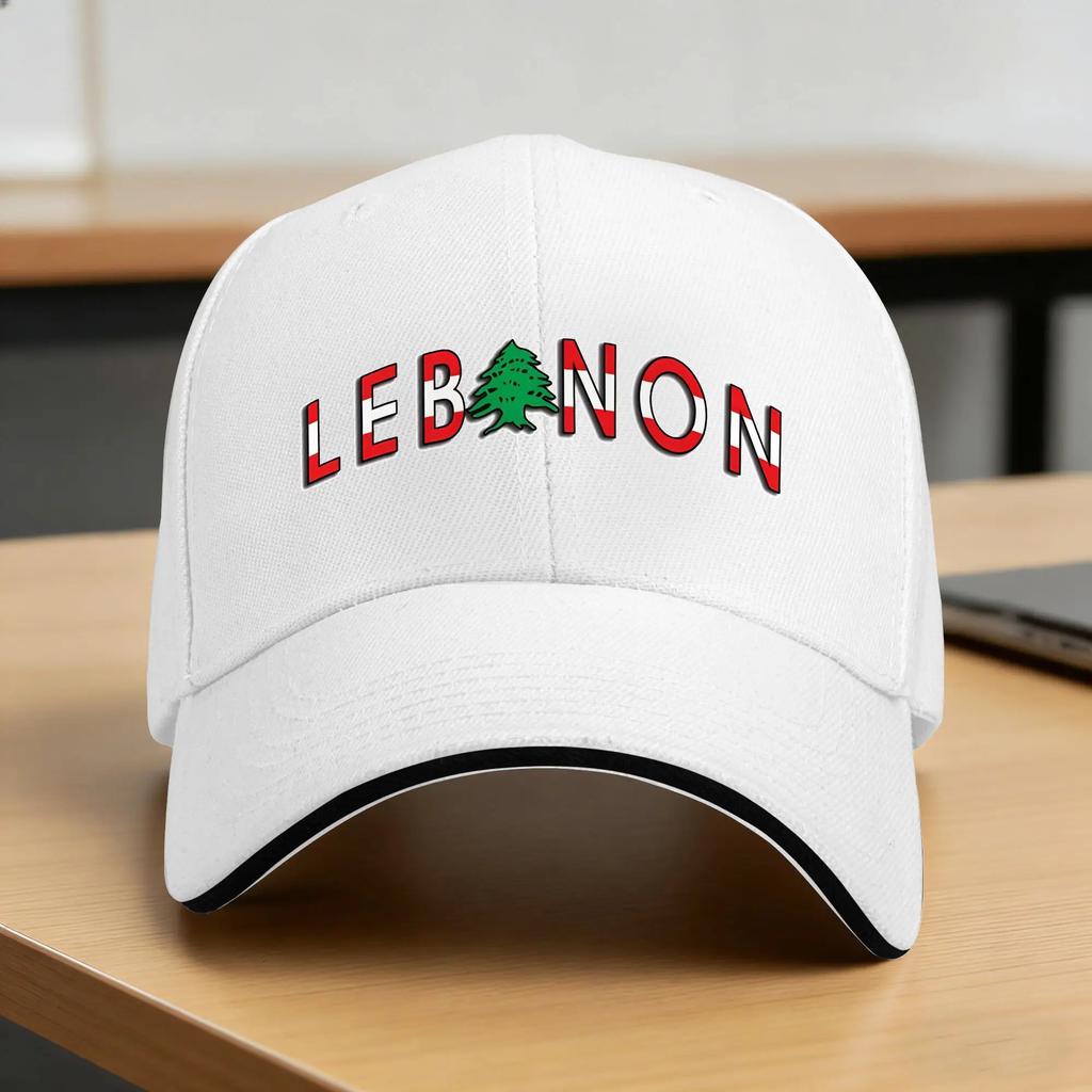Lebanon Flag Map Sun Baseball Cap Spring Unisex Adult Smile With Love Print Trucker Hat Adjustable Running Hippie Baseball Caps