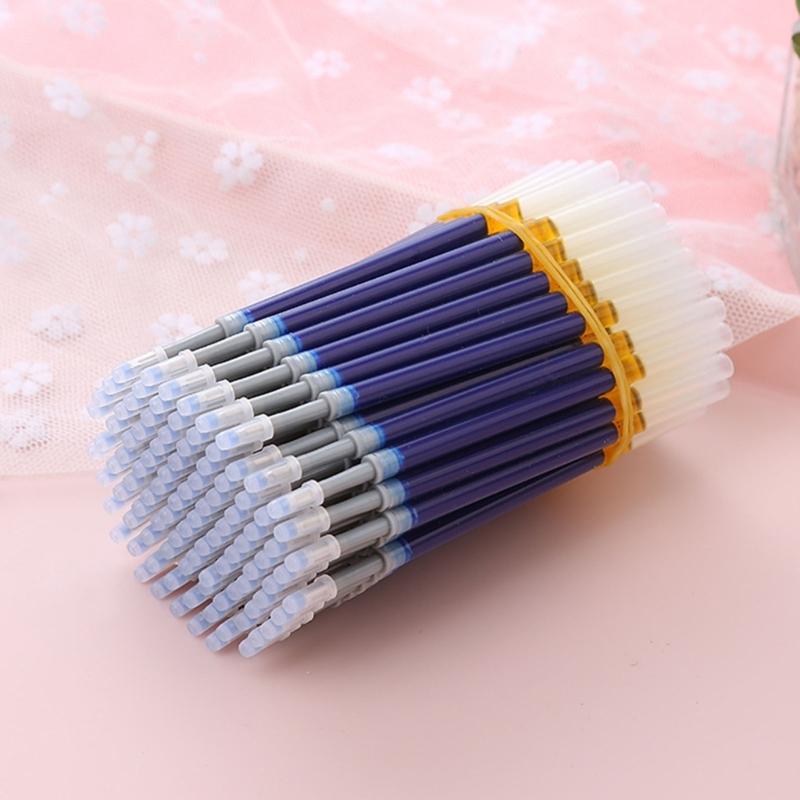 50 Pcs Gel Pen Refills Black/Blue/Red Gel Ink Pen Refills 0.5mm Replaceable Pen Refills for Students Teacher