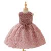 Girls' Sequin Rose Patchwork Party Princess Dress