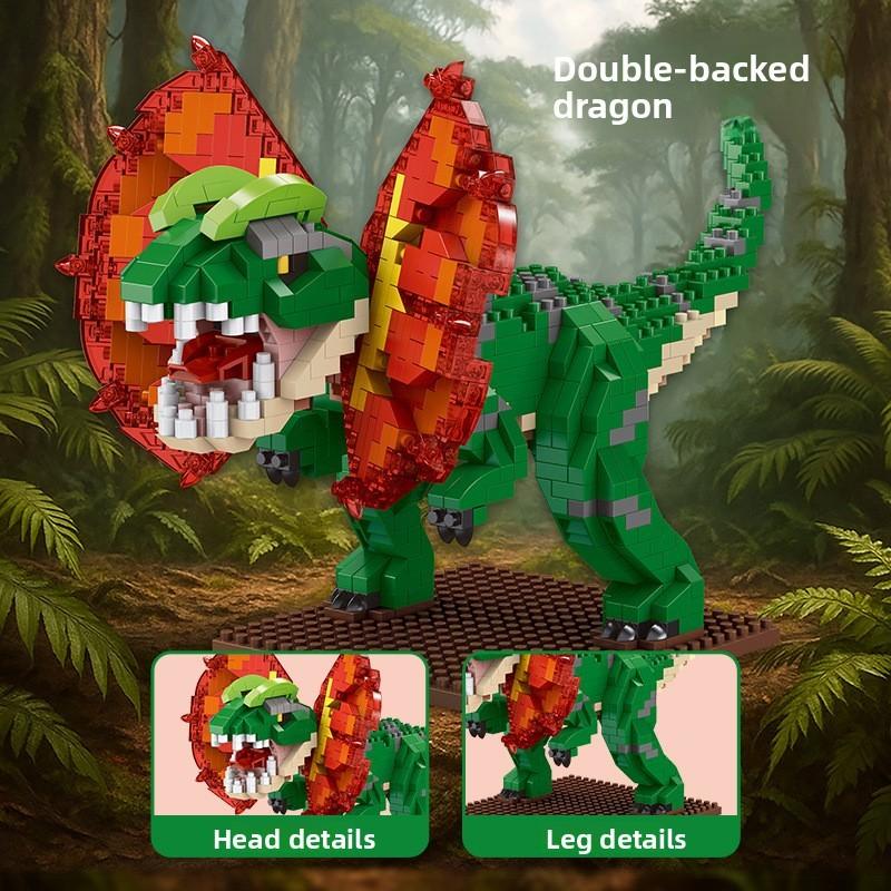 Dinosaur Builder Blocks With Abs Plastic For Educational Play And Diy Construction For Kids