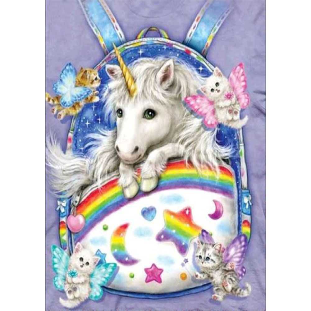 

Full Drill 5D DIY единорог Алмаз Живопись Мозаика Произведение искусства Алмазная вышивка Подарок или украшение койка Детские хобби