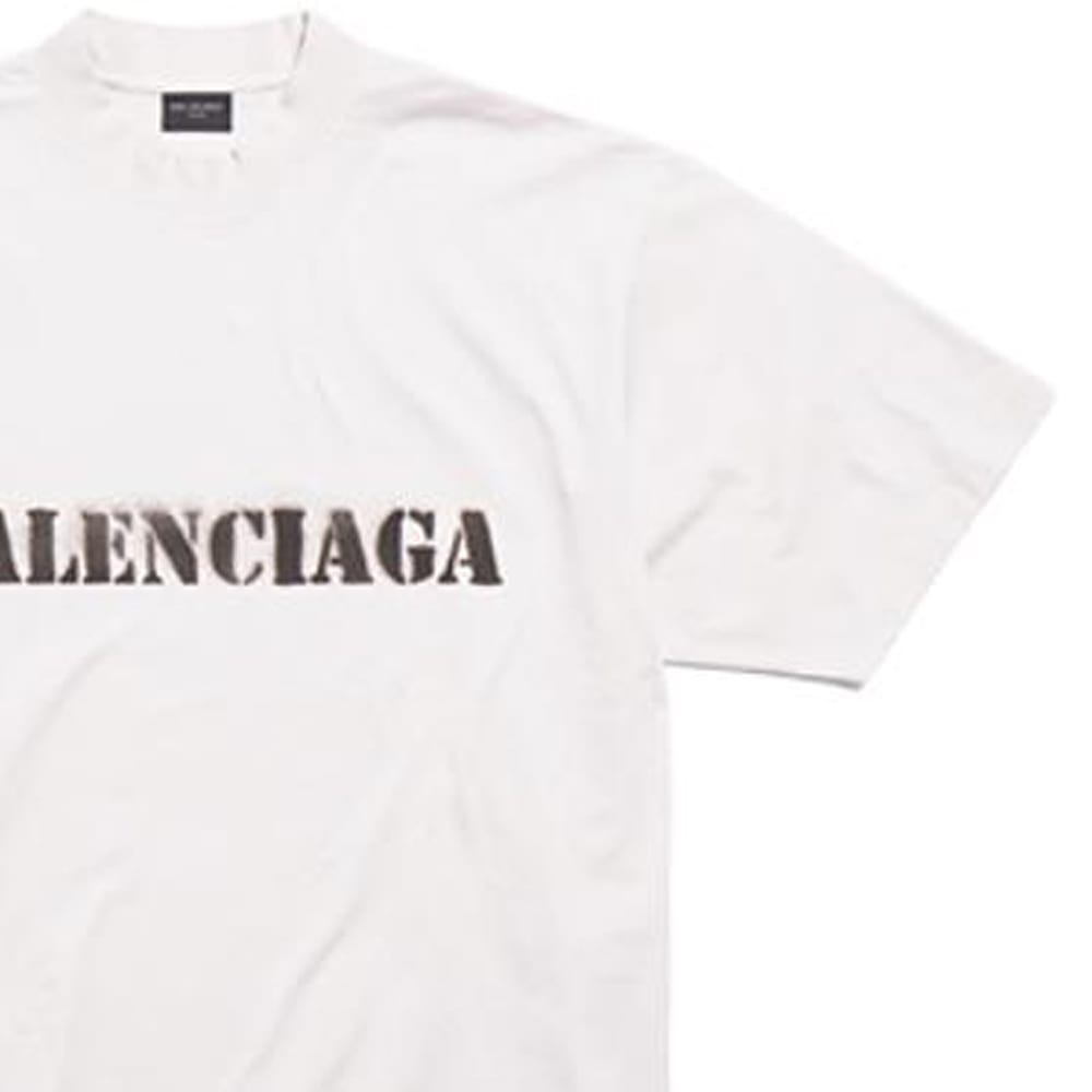 Balenciaga SS24 T Shirt Loose Fit Men's White 764235TQVA33307