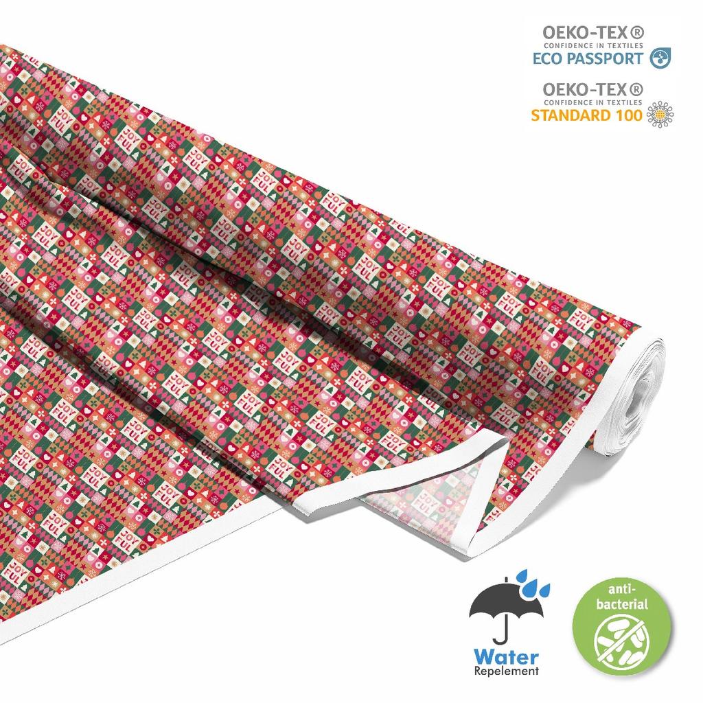 Outdoor Dekostoffe Oxford - Motiv Weihnachtsmuster 2 I Dx642