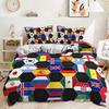 Three-Piece World Cup Football Quilt Cover Decorative Bedding Digital Printing Kit