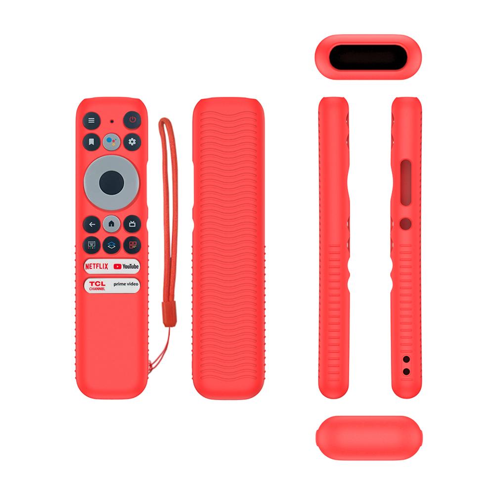 Silicone Remote Case Cover Anti-slip Protective Cover Anti-Drop Protective Case Shockproof Waterproof for TCL RC902N FMR1 Remote