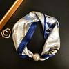 Silk Magnetic Buckle Scarf: Luxurious, Versatile Mulberry Silk for Women's Spring/Summer Neck Protection