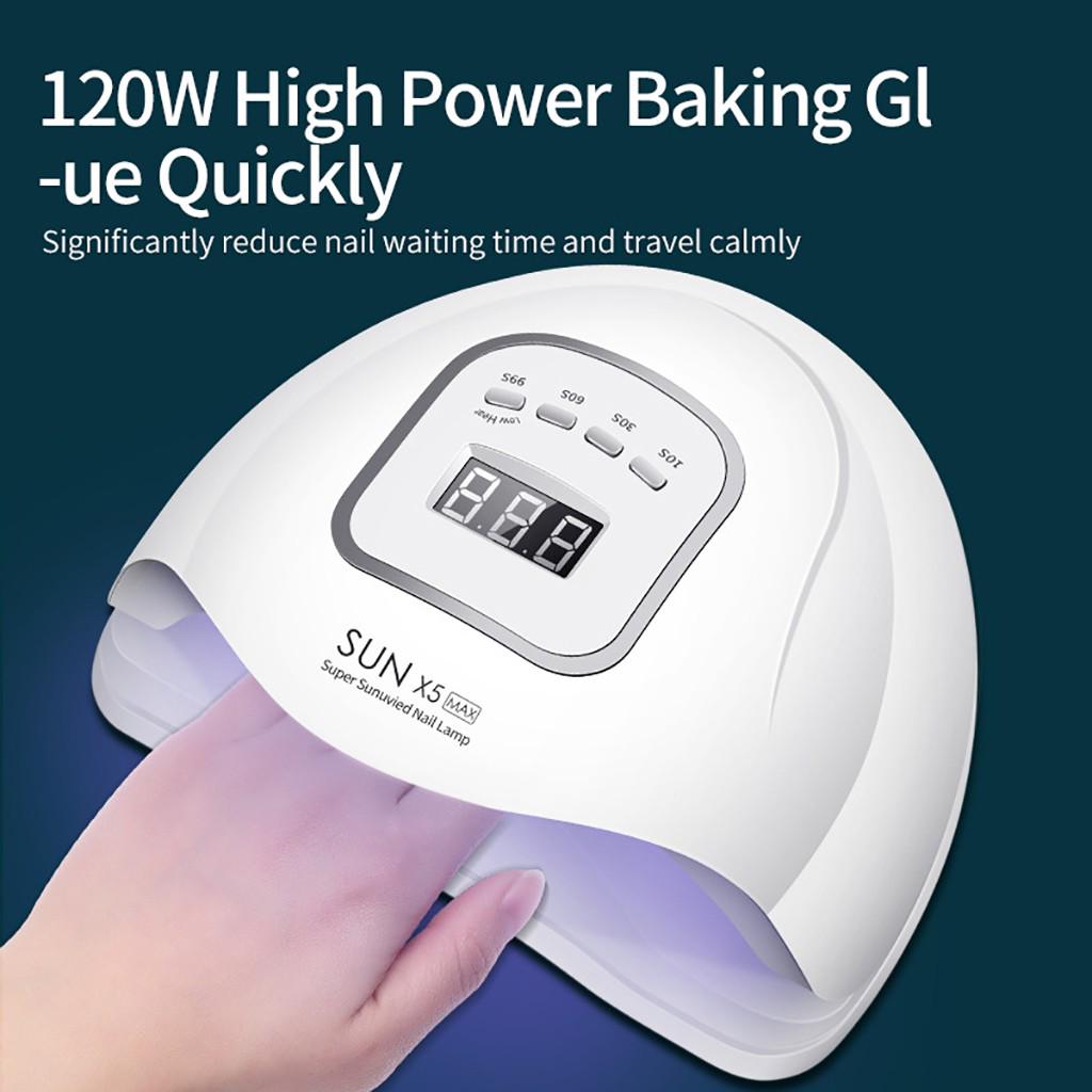 LED UV Nail Gel Curing Lamp 120W Light Nail Gel Polish Dryer  Machine