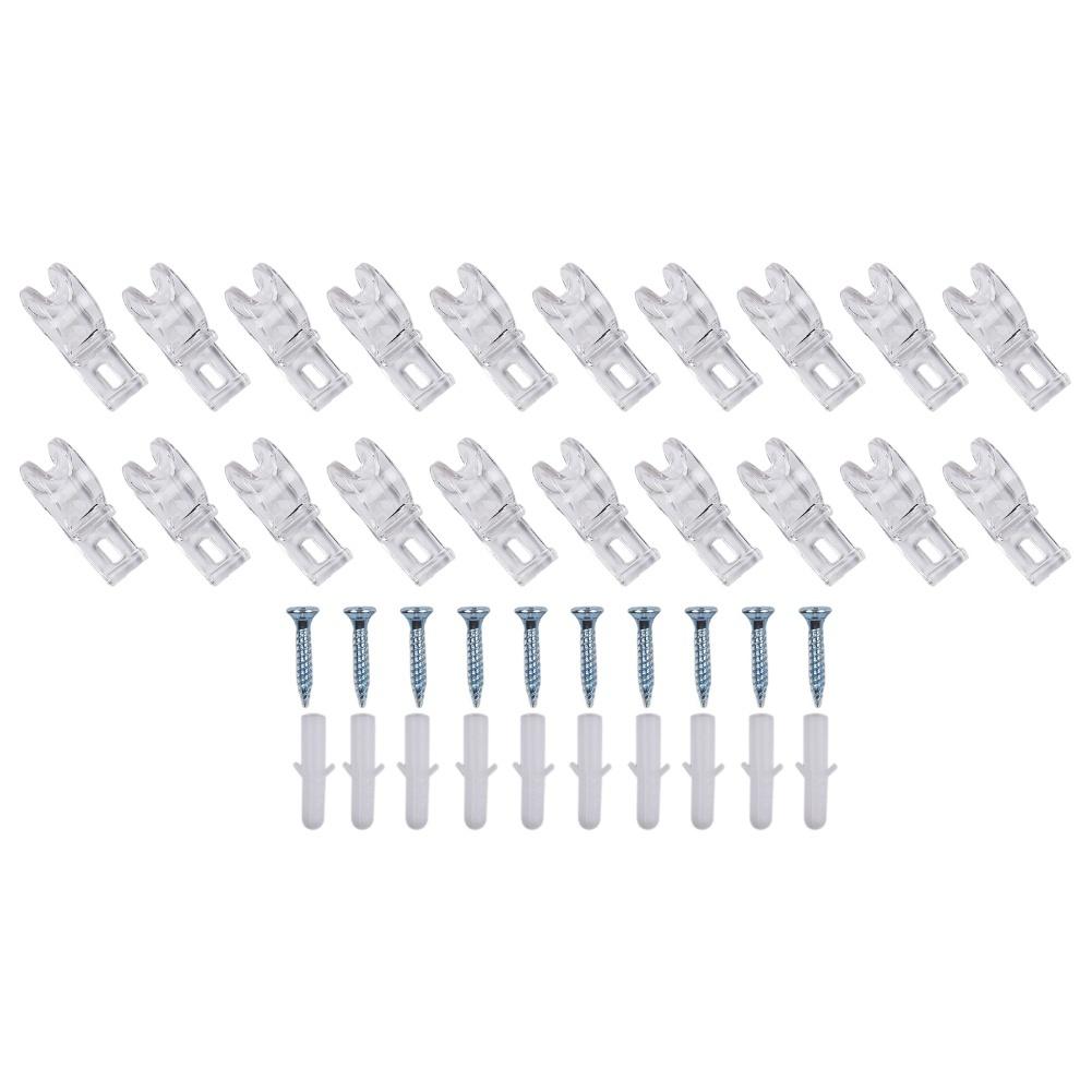 Window Accessories Curtain Hooks Curtain Installation Clear Cord Guides Compatible With Blinds Hassle-free Setup