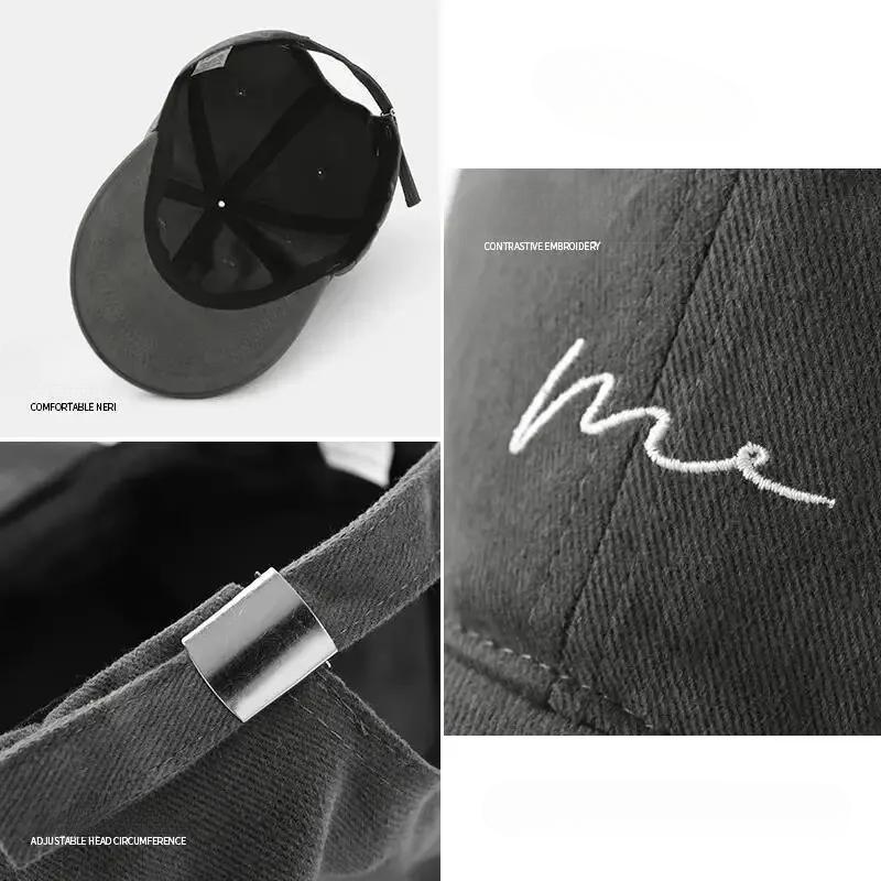 Retro Retro Embroidered Baseball Hat New Big Headed Duck Tongue Hat Letter Fashion Sunshade Hats Women's Adjustable Sports Hats