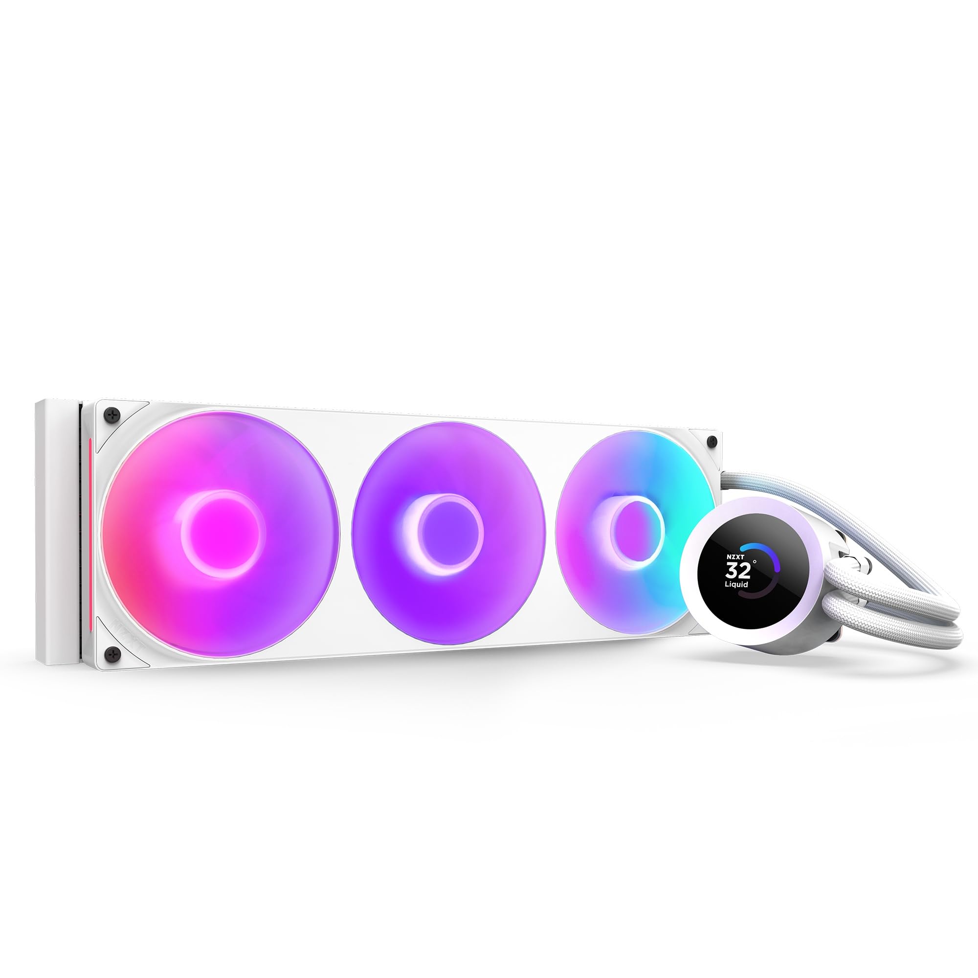 

NZXT Kraken Plus 360 RGB v2 White Simple CPU Cooler White FN2488 Water-Cooled RL-KR360-W2 білий