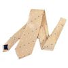 Brand Made In Jacquard Square Pattern [Michiko London] Necktie, Japan, Nishijin-ori Silk, 100% Weave, (Pattern A Yellow)
