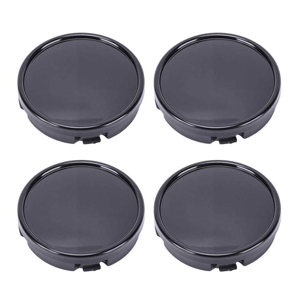 4pcs Wheel Center Caps 64mm Outer Diameter Scratch Proof ABS Replacement for Volvo XC60 2008 2026 Black
