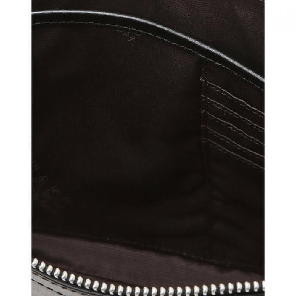 Daks Black Cowhide Clutch Bag With Embossed Pattern Dbba6f481bk