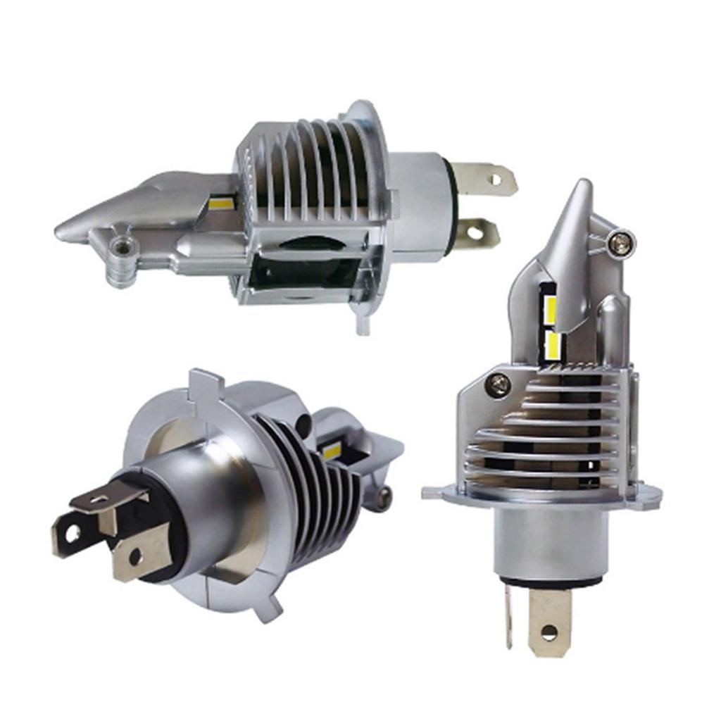 H4 LED Bulbs Brighter LED Lights 50 000+ Hour Lifespan 9-36V 5000LM White Non-polarity Pack of 2