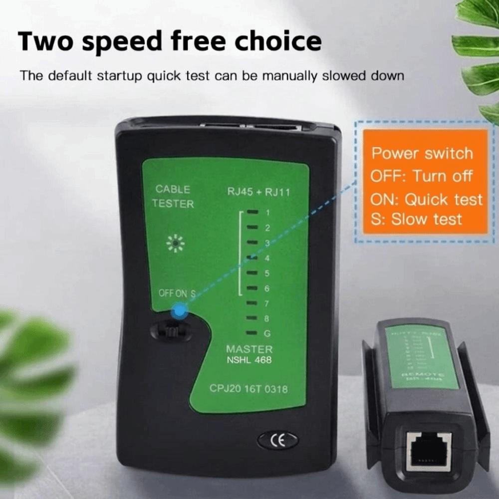 Lightweight RJ45 RJ11 Wire Test Tool Compact Design Ethernet Cable Tester Home Use
