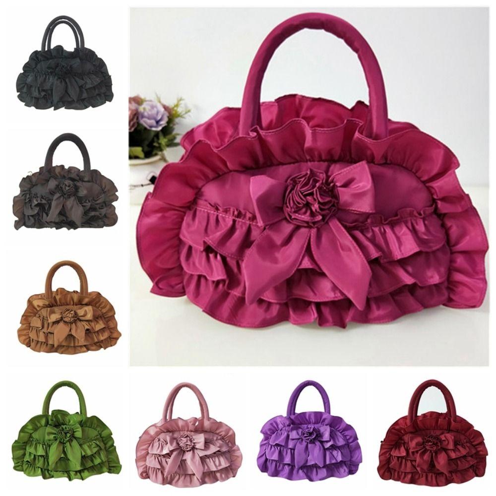 Floral Decor Women's Bowknot Bag Zipper Mommy Bag Chinese Style Ladies Clutch Bag  Ladies/Girls