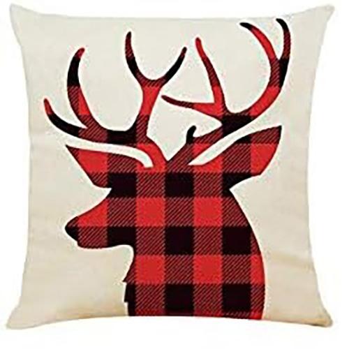 Festive Christmas Pillowcases: Deer, Snowflake, Santa Beard, and Tree Designs! sofas, bedroom pillow covers, holiday gifts