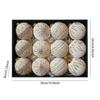 12 8cm Christmas Hanging Ornaments Decorations, Decorative Balls for Home, Festivals,
