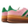 Adidas Gazelle Bold W Blanco Verdadero IE0420 Zapato Japonés Rosa/Verde/Nube (Rosa Verdadero/Verde/Blanco Nube, talla, Adulto, Numérico, 24.5 cm) [Usado]