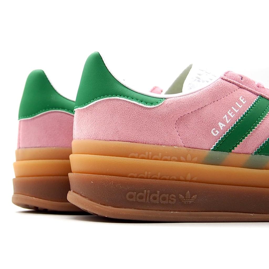 Adidas Gazelle Bold W True White IE0420 Japanese shoe Pink/Green/Cloud (True Pink/Green/Cloud White, size, Adult, Numeric, 24.5 cm) [Used]