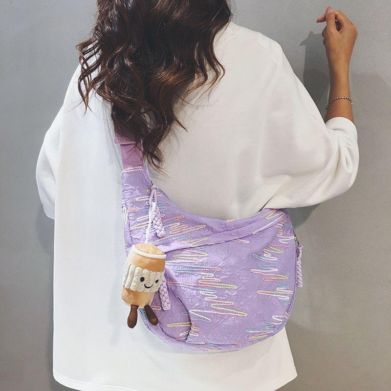 

Bag Women s Work Sports Tourist Cycling Canvas Bag Purple [naked bag]]