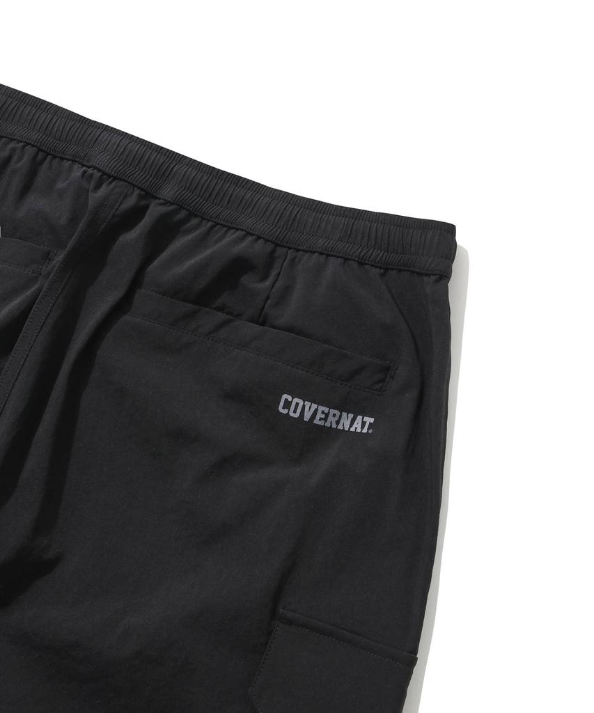 COVERNAT College Tech Nylon Cargo Jogger Pants Black