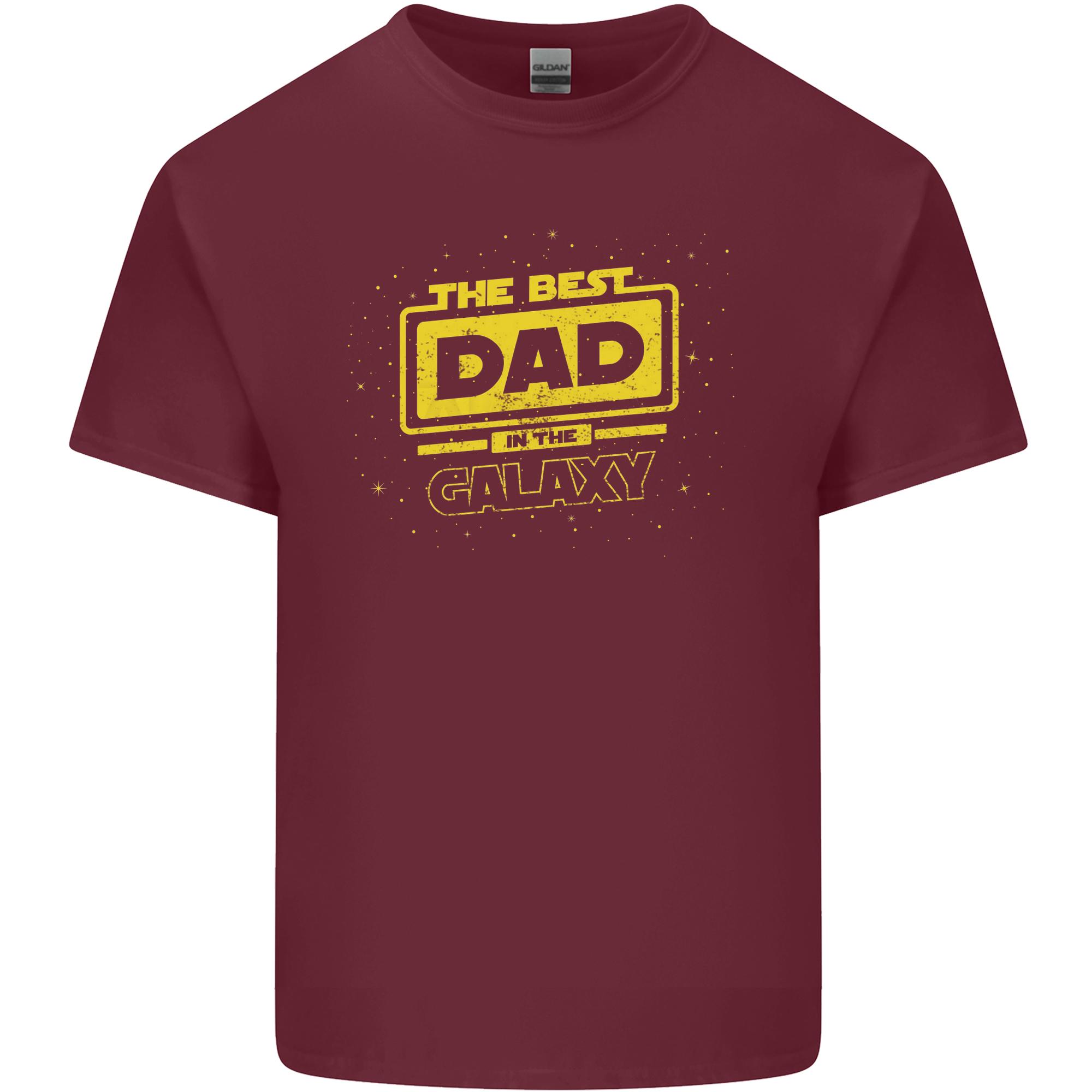 Fathers Day The Best Dad in the Galaxy Unisexs Light Cotton TShirt S