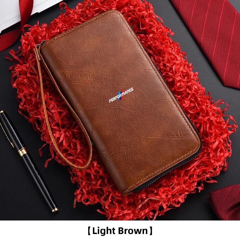 BAGC4 Car Sticker Hot For BMW For BMW PU Car Driver License Fashion Credit ID Card Holder Wallet G30 G20 M3 M5 E91 E92 E93 E36 E70 X3