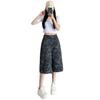 American Camouflage Plus Size Seven-Point Women's Summer Jeans