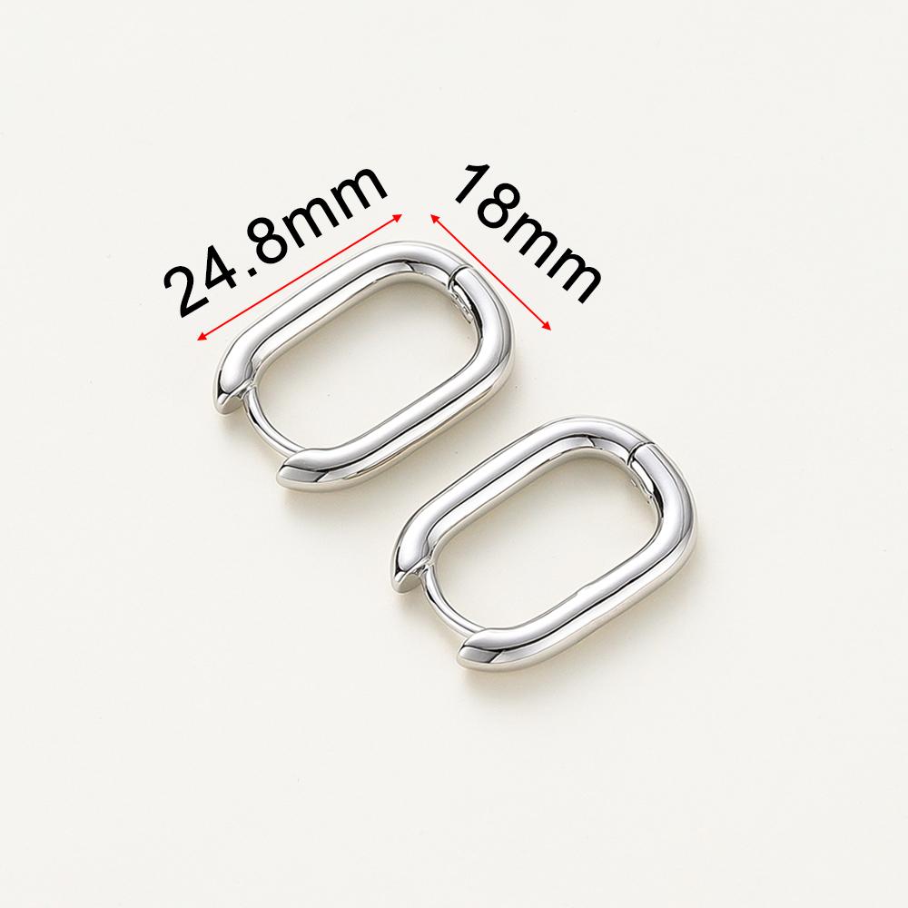 14K 18K Gold Plated Round Circle Gold Plated Hoop Earrings For Women Korean Fashion Ring Earrings Jewelry Accessories