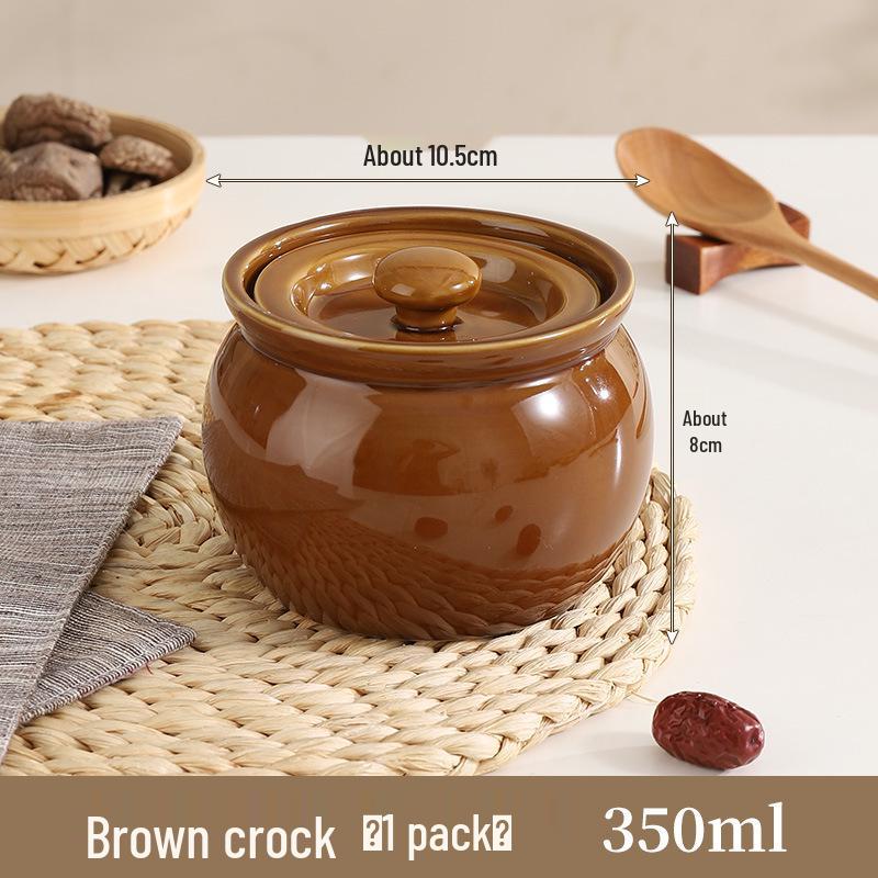 Ceramic Double-Boiling Steaming and Stewing Pot for Shaxian Soup