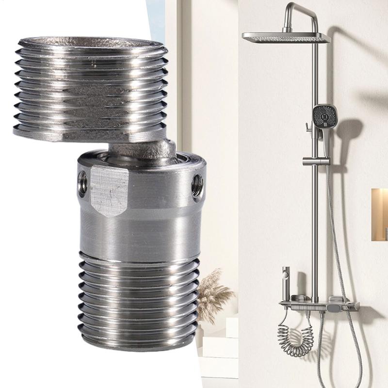 Adjustable Shower Faucet Angle Adapter Faucet Foot Stainless Steel Adjustable Angled Sturdy Showering Component Easy To Clean