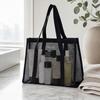 Borsa da Spiaggia in Rete, Borsa Leggera ad Alta Capacità, Svuotamento Rapido Traforata, Borsa a Shopper Ultraleggera per Viaggio, Articoli da Toeletta, Cosmetici