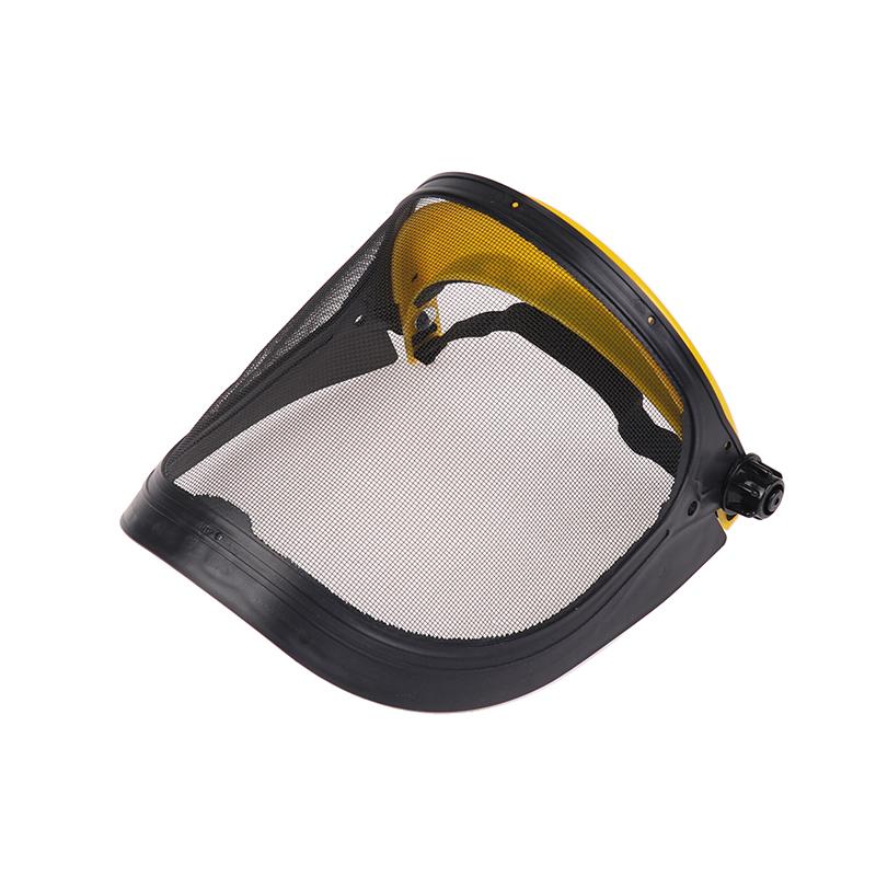 

Новый защитный шлем для триммера для садовой травы с защитной маской для всего лица и защиты кустореза для лесозаготовок жёлтый