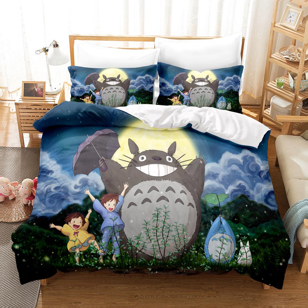 Anime Home Bedroom Comforte Nordic Polyester Material Suitable for Children and Adults 3-piece Set