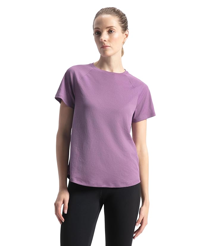Women's Polyester Fabric Relaxed Fit Half Sleeve Breathable Mesh Active Wear T-Shirt