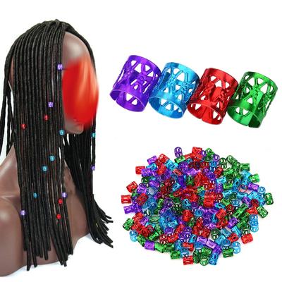 Colorful Adjustable Hair Braid Beads Rings Cuff  Hair Beauty Decoration Tools Accessories