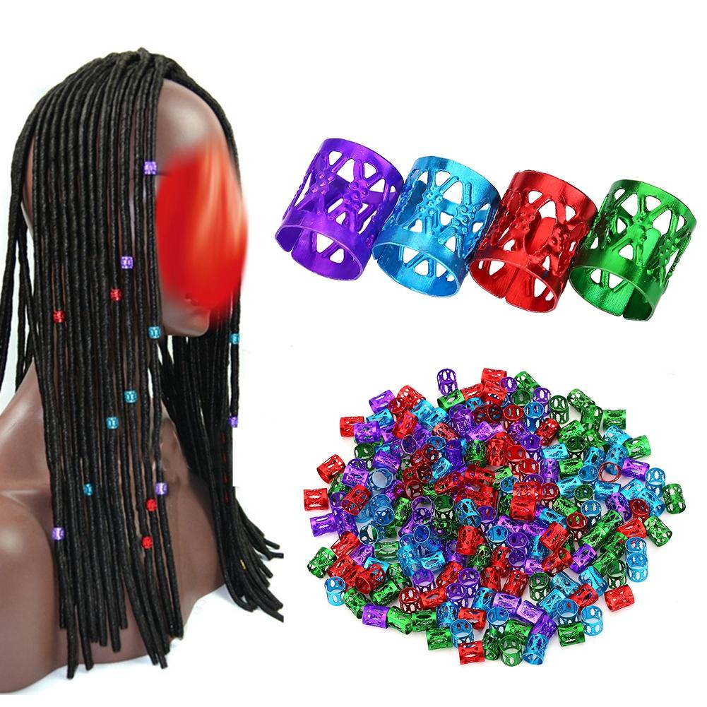 

Colorful Adjustable Hair Braid Beads Rings Cuff Hair Beauty Decoration Tools Accessories