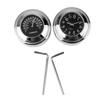7/8' Motorfiets Stuurbevestiging Kwarts Klok Thermometer Motorfiets Horloge Waterdicht Moto Motorfiets Stuurbevestiging Wijzerplaat Klok