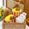 New Cute Rabbit Doll Plush Toy Hug Bucket Capybara Doll Backpack Girl Parent-child Birthday Gift