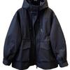 European Women's Khaki Hooded Waist-Cinching Windbreaker - Sporty Workwear Jacket for Early Spring/Autumn