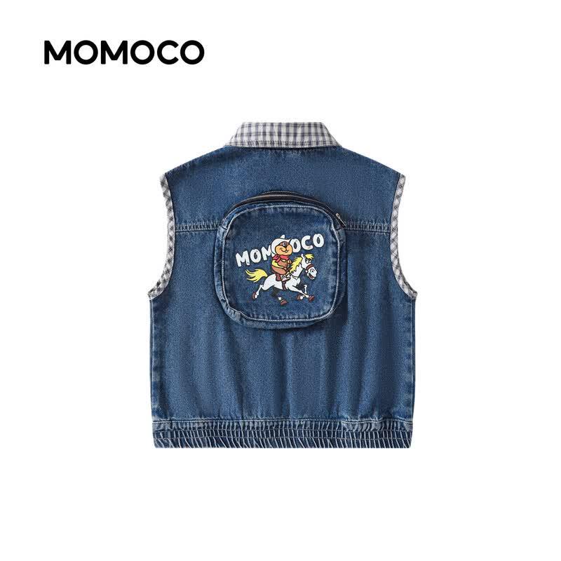 Mamimaka Boys' Casual Denim Vest Jacket