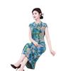 Summer Cheongsam Dress for Middle-Aged Moms (50-60) - Flattering Fit for a Stylish Look